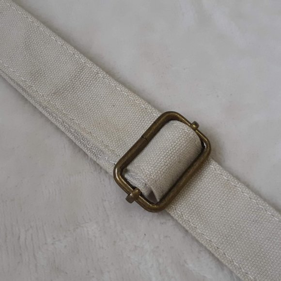 Bluenotes | Cream Canvas Drawstring Bucket Bag - Picture 7 of 9